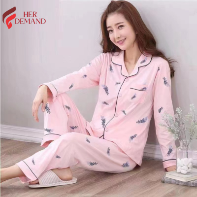 CIDCIJN Womens Pajama Set,Women Pajamas Set Long Sleeve Cotton Pajamas Sets For Spring Autumn Print Sleepwear Suit Loungewear Women
